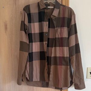 Burberry Brown and Black Check Shirt